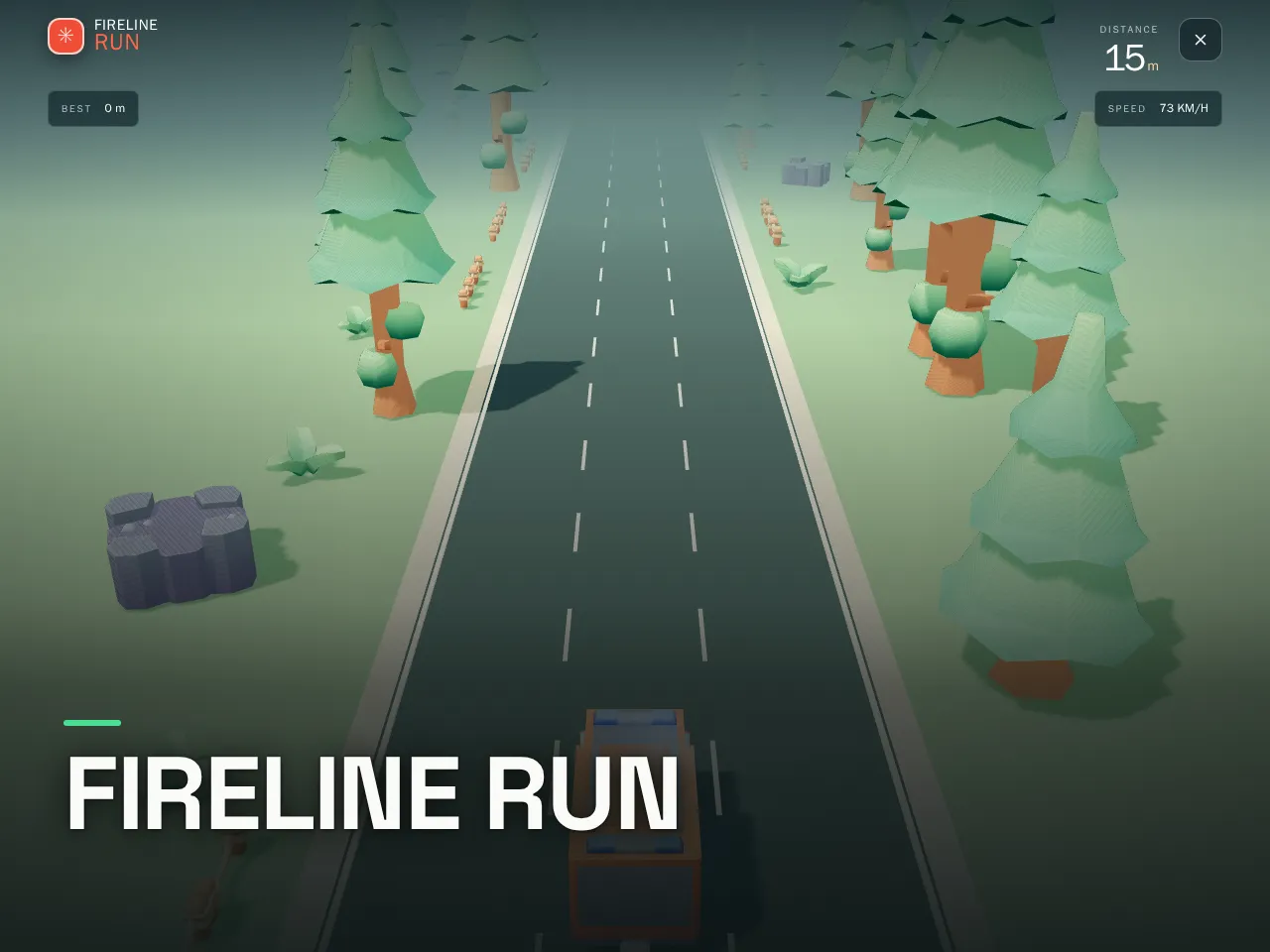 Screenshot of Fireline Run